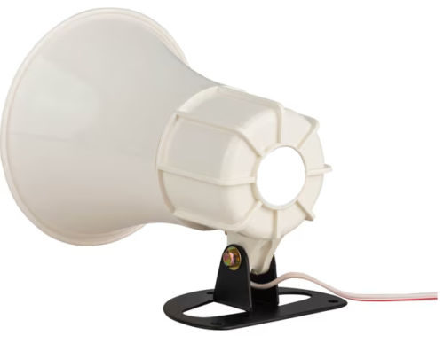 White PA Horn Speaker 5" - Image 2